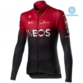 Conjunto Maillot + Culotte largo con tirantes Invierno Termico 2020 TEAM INEOS N001